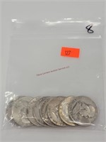 8- Franklin Half Dollars