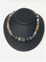 Dragon Agate bead necklace