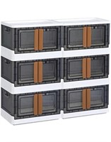 Plastic Shelves Organizer, Folding Storage Box,