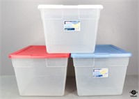 Sterlite Containers w/Lids / 3 pc
