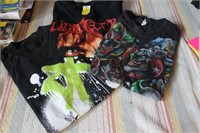 HEAVY METAL AND WWF T-SHIRTS