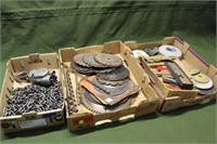 Assorted Drill Bits, Saw Blades & Grinding Discs