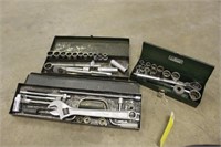 Assorted 3/8" Snap-On Tools, 1/2" Mustang & SK