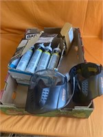 case of caulk 2 face shields and more