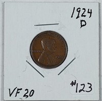 1924-D  Lincoln Cent   VF