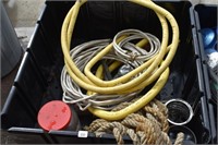 Tote of Misc. Hose and Shop Items, *OS