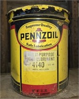 Vintage 35 lbs Pennzoil Lubricant Can