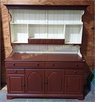 Stained Wood Hutch