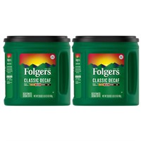 2 PACK Folger Decaffeinated Classic Roast Coffee