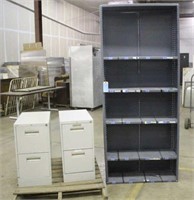 (2) File Cabinets, Approx 15"x27"x29" & Metal