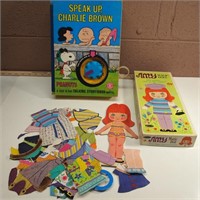 Amy Paper Doll Kit & Speak Up Charlie Brown