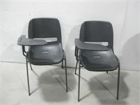 Two Shell Chair Student Desks See Info