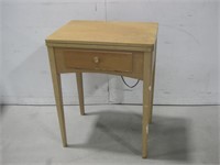 Vtg Singer Sewing Table Powers On See Info