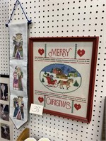CROSS STITCHED CHRISTMAS ITEMS