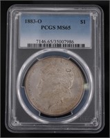 1883-O MS65 GEM Morgan Silver Dollar