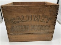 Calumet Baking Powder Wooden Box