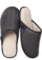 $32(9-10) Men's Suede Memory Foam House Slippers