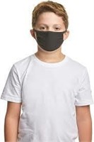 Hanes 5 Kids' Face Masks, Ages 5-12, Black