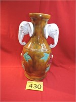 Salt Glazed Elephant Vase