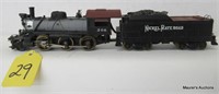NKP 2-6-0 Mogul Locomotive and Tender, Painted