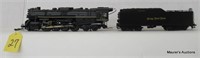 Brass NKP 2-8-4 Locomotive and Tender, Painted