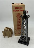 Marx Model Railroad Revolving Beacon Tower