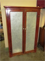 2 Door Storage Cabinet w/ Punched Galvanized