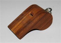 OVER SIZED WALNUT WHISTLE WITH CORK BALL