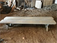 Gray Picnic table benches
