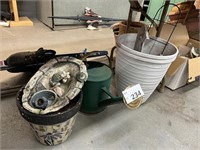 FLOWER POTS, WATERING CAN AND MORE