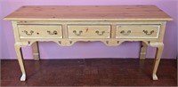 Whitewash White Pine Buffet Table