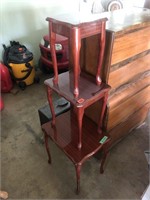 3-end tables (couple of legs are loose)