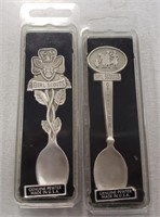 2PC PEWTER GIRL SCOUT SPOONS