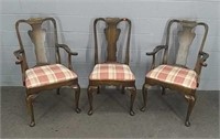 3x The Bid Mahogany Dining Chairs