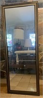 F - FRAMED MIRROR 72X28" (L59)