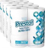 Presto! 24 Mega Rolls (4, pack of 6) Toilet Paper