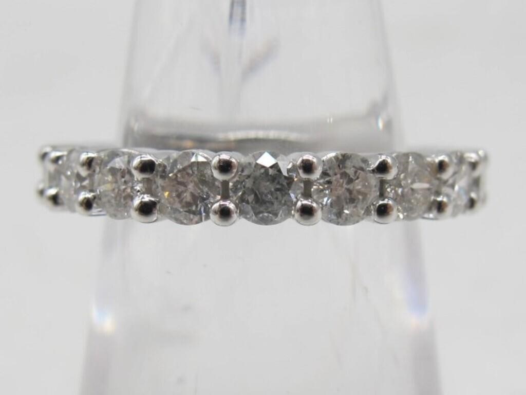 2 CT DIAMONDS & 14K GOLD ETERNITY RING SZ 5 1/2