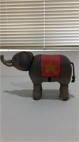 Paper mache toy elephant
