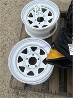 TRAILER RIMS, BID X 2