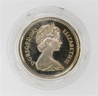 1983 One Pound  PF UK .925 Silver