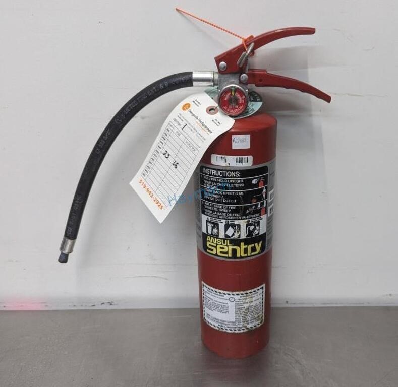 ANSUL SENTRY DRY CHEMICAL FIRE EXTINGUISHER, 5LB