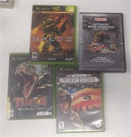 4 Xbox Video Games- Halo 2 -Turok