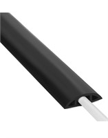 Cord Cover Floor 6ft Black, PVC Floor Cable Cover