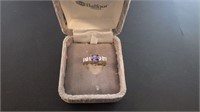10 K Gold Pink Sapphire & Diamond Ring