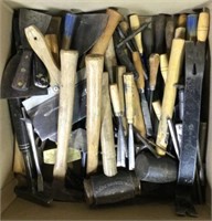 Assorted Hammers, Chisels, Scrapers