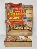 CAPT. SPARKS AIRPLANE COCKPIT CARDBOARD DISPLAY