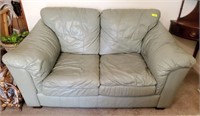 LEATHER TYPE LOVE SEAT