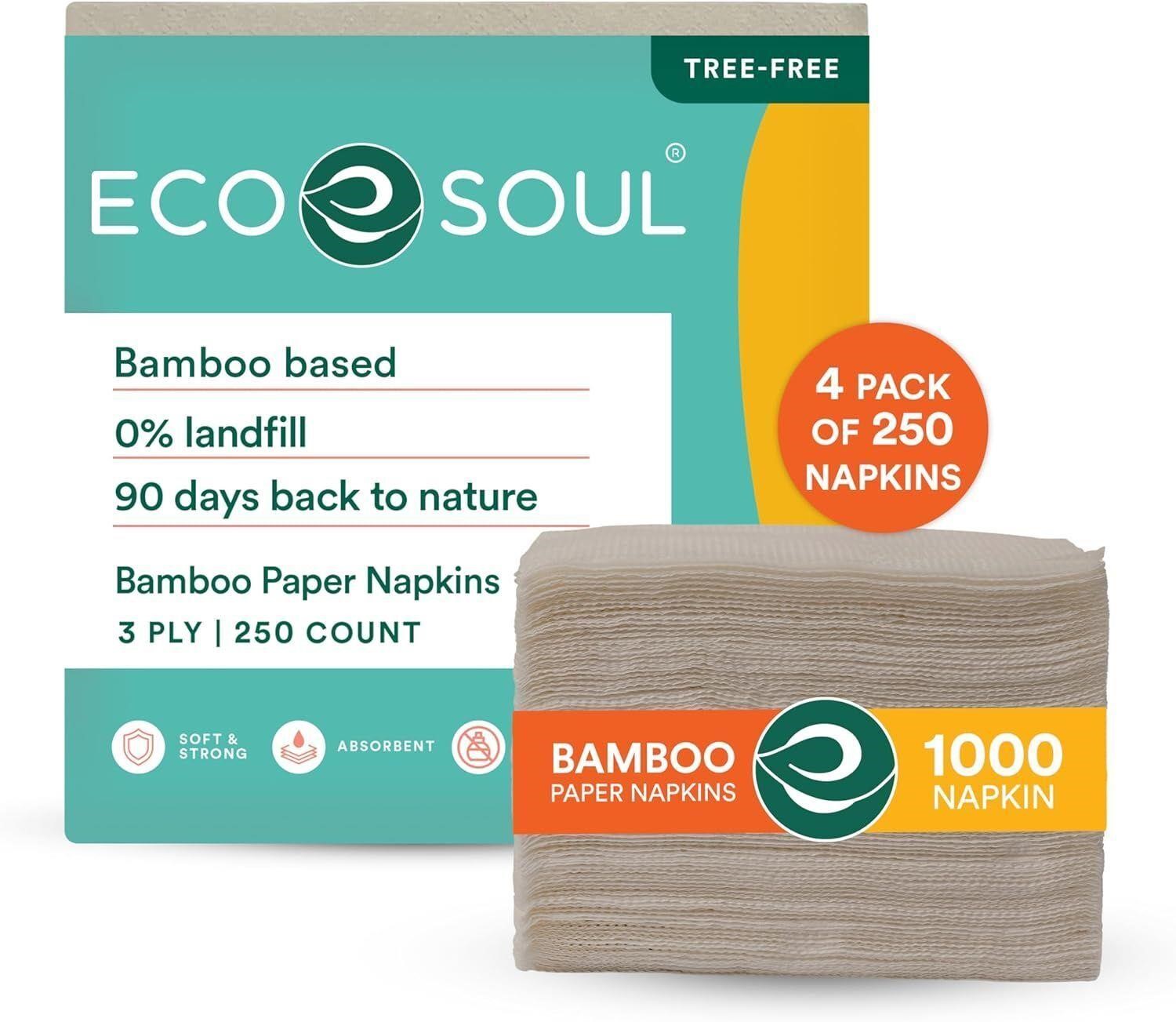 NEW $46 Compostable Bamboo Paper Napkin