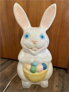 Vintage blow mold Easter bunny