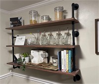 HDDFER Floating Shelves,Wall Mounted Rustic Wood